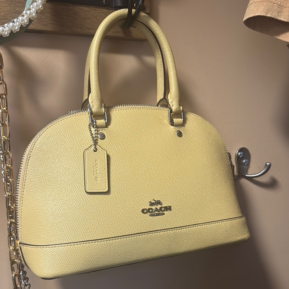 Coach Yellow Handbag